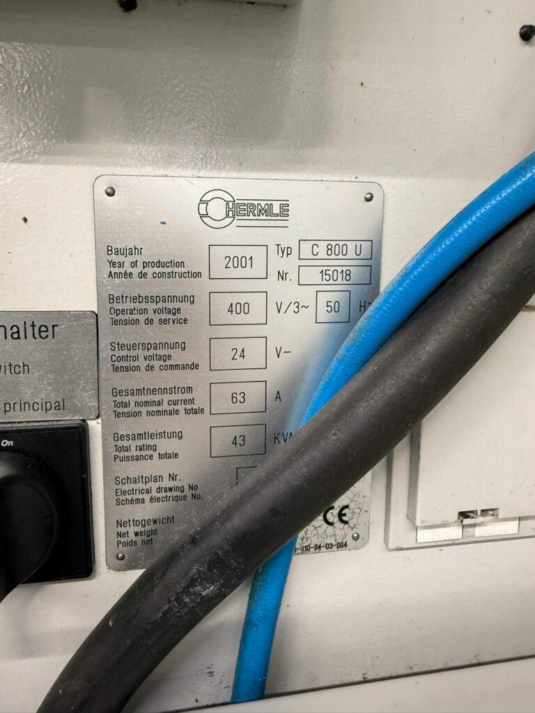 Hermle C 800 U mit Spannbrücke - Bild 3